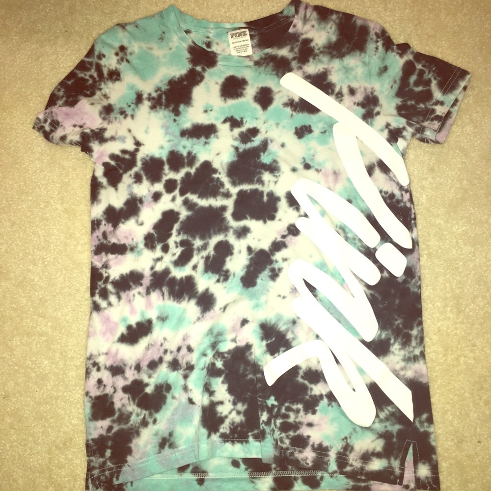PINK tie-dye legging t-shirt size xs